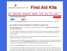 Tablet Screenshot of firstaidkit.co.za